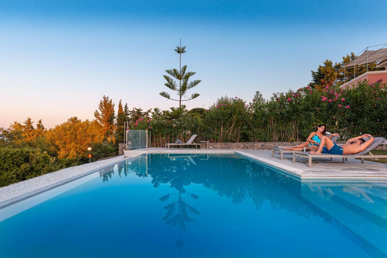 Villa OMNIA - Kommeno bay Dassia  Exteriör bild